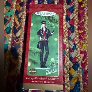 VINTAGE HARLEY DAVIDSON BARBIE hallmark ornament